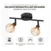 2-Way Ceiling Light Wall Spotlight Industrial Birdcage Retro Ceiling Flush Light