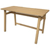 Sustainable Real Rubber Wood Computer Desk for Home and Office - Piranha Apollo
