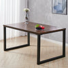 Large Rustic Industrial Table Wood Dining Rectangle Table Metal Legs 150x90x76cm