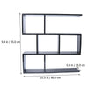 7 CUBE RECTANGLE WALL MOUNTED SHELVES FLOATING SHELF BOOKCASE HANGING BOOKSHELF