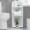 Wood-Plastic Shower Caddy Corner Shelf Bathroom Organiser Storage Rack 3 Tier UK