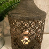 Bird Metal Lantern Hurricane French Country Moroccan Garden Candle Rustic Holder