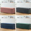 Velvet Ottoman Stool Chest Sturdy Book Toy Storage Box Window Seat Hallway Chair