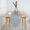 Home Cotton Linen Plaid Table Runner Wedding Tablecloth Party Dinner Decor UK