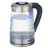 Blue Cordless LED Electric Illuminating Glass Kettle Jug 2.5L 2200w