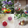 Clear Plastic Fillable Christmas Tree Ball Ornament Craft Sphere Baubles Wedding
