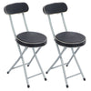 2X FOLDING BREAKFAST BAR STOOL CHAIR SEAT LIGHT WEIGHT SPACE SAVING FOLD ABLE