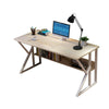 Computer Desk Home Office Student Working Study Writing Table with Book Shelf UK