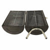OUTDOOR GARDEN PORTABLE BBQ BARBECUE BARREL GRILL FOLDABLE CHARCOAL CAMPING