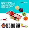 6 Blades Mandoline Slicer Vegetable Cutter Potato Onion Carrot Grater Chopper UK