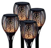 4 x Solar Power Stake Light Flame Effect LED Outdoor Garden Lamp Flickering Path