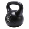 Vinyl Kettlebell Weight Fitness Home Gym Workouts Kettlebells 2KG-16KG Black