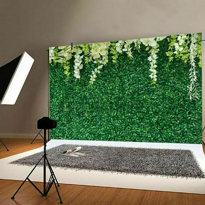 7x5FT Green Leaf Photography Background Photo Backdrop Studio Shooting Props UK