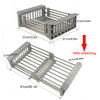 Telescopic Sink Drain Basket Stainless Steel Dish Water Filter Rack For Kitchen