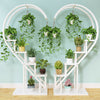 5 Tier Corner Plant Pot Stand Heart-shaped Flower Display Shelf Rack Holder Unit