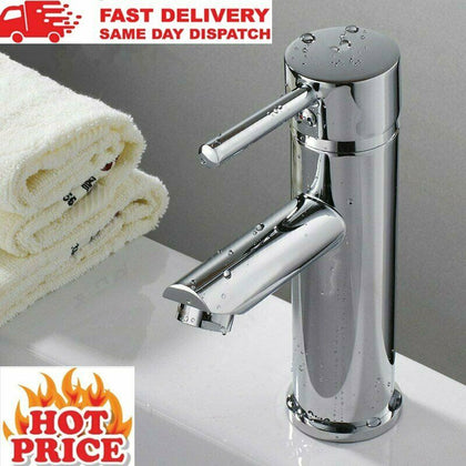 NEW Cloakroom Chrome Bathroom Modern Mini Basin Sink Mono Mixer Tap Brass Faucet