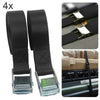 Pack of 4 Buckle Tie Down Lashing Strap Roof Rack Trailers Cargo 25mm X 5m Long