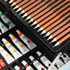 145pc Artists Aluminium Art Case Colouring Pencils Painting Set Childrens/Adults