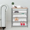 5 Tiers Home Shoe Rack Holder Storage Organiser Stand Wooden Metal Unit Cupboard
