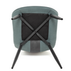 Mondeer Dining Chairs Set 2/4/6 Fabric Upholstered Seat Metal Legs Dining Room