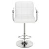 2pcs Bar Stools Leather Chairs Kitchen Breakfast Chairs Swivel Gas Lift 60-80cm