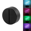 LED Lamp Base 3D Night Light Acrylic Plate Panel Holder +Remote Ctrl+USB Cable
