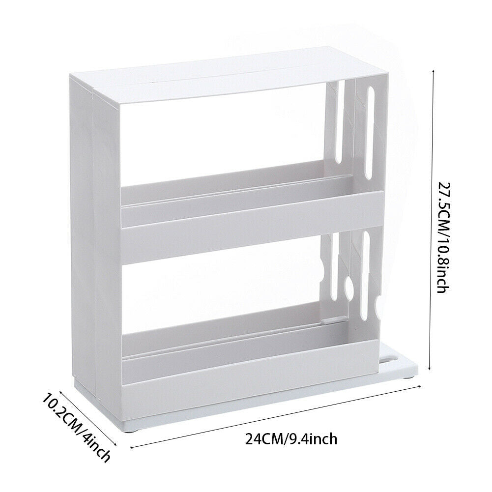 Rotating Spice Herb Jar Holder Rack Kitchen Corner Storage Organizer Multi-Use