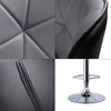2X Adjustable Faux Leather Bar Stools Breakfast Bar Chairs Kitchen Stools Swivel
