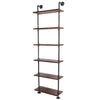 6 Tier Metal Ladder Wall Shelf Home Storage/Display Unit Bookcase Stand Bathroom