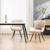 LILY MODERN VELVET DINING CHAIR PADDED SEAT METAL LEG KITCHEN OFFICE SET OF 2