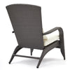 Single Garden Rattan Chair w/Armrest & Cushions Patio In/Outdoor Furniture Grey