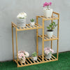 Wooden Plant Stand Dispaly Shelf Holder Flower Pot Garden Patio Rack Home 4 Tier