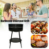 New Charcoal Oval Black Trolley BBQ Outdoor Barbecue Garden Patio Cooking Grill