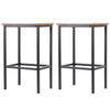 2x Vintage Industrial Bar Stools Chair Retro Kitchen Countertop Wood Seat Metal