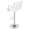2pcs Bar Stools Leather Chairs Kitchen Breakfast Chairs Swivel Gas Lift 60-80cm