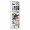 White Cube 6 Tier Wooden Bookcase Shelving Display Storage Shelf Unit Bookshelf