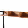 Ladder Office Computer Desk with Shelves Small Workstation PC Writing Table Wood