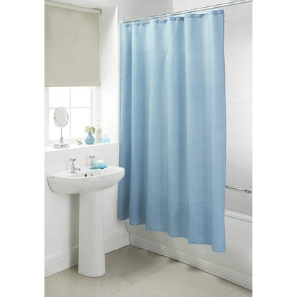 Plain Shower Curtains With 12 Hooks Included 180 x 180cm - G328464