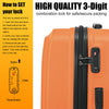 Hard Shell Cabin Large Suitcase 3x Set 4 Wheels Luggage Trolley Case Lightweight