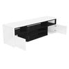 White High Gloss TV Unit with Soundbar Shelf/ TV Cabinet/ TV Stand/ Storage Unit
