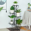 Metal Plant Stand Multilayer Flower Herbs Holder Flower Rack for Home Decoration