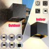Black Cube Outdoor Night Wall LED Light Lamp Different Light Effect Modern Style