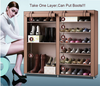 Shoes Rack Cabinet Stand Shoe Dust Proof Shelf Organiser Storage 6 Tier 36 Pairs