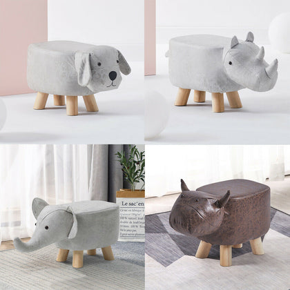 Large luxury animal footstool Ottoman cushion stool rest cushion seat sofa chair