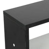 Black White Corner Computer Desk Book Shelf L-Shaped Office Table Shelving Unit