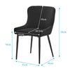 2X Velvet Dining Chairs Diamond Seat Padded Kitchen Dining room Chairs CLIPOP