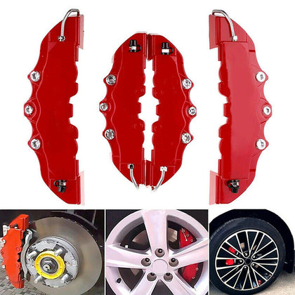 4Pcs Car Universal Disc Brake Caliper Covers Front&Rear Kits Brake Caliper Cover