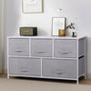 Fabric Chest of Drawers Cabinet Storage Unit Bedside Table w/ 2/3/4/5 Drawers UK