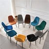 Set of 2/4/6 Velvet Dining Chairs Padded Seat Metal Legs Kitchen Home Office UK