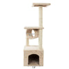 Cat Tree Tower Kitten Scratching Post Pet Activity Centre Scratcher Beige